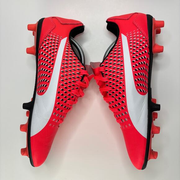 Puma Adreno III FG Jr Cleats Size 5.5c Youth Pink White Soccer Rugby - Picture 8 of 8